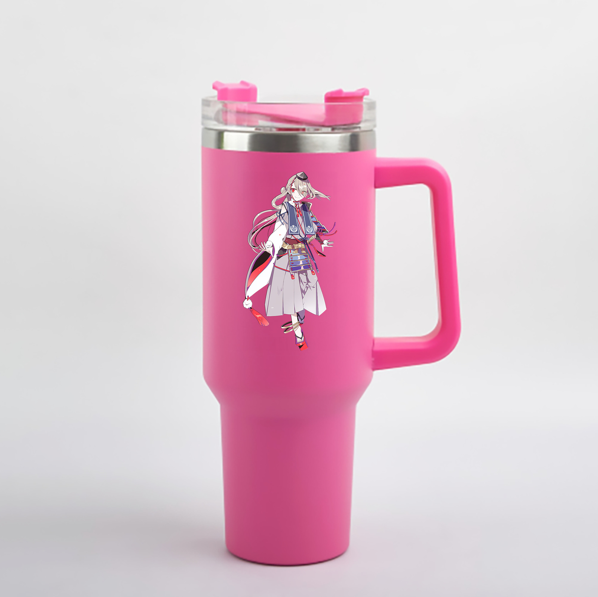 （画像用） 刀剣乱舞 Touken Ranbu 1200mL車用タンブラー - クリスタルステッカー（プラスチックストロー付き）